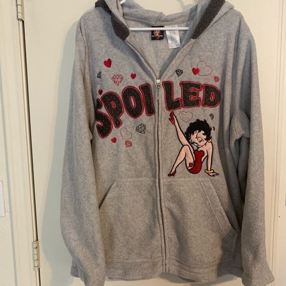 Betty Boop Jackets & Blazers - Betty Boop Hooded Fleece Jacket size 3x